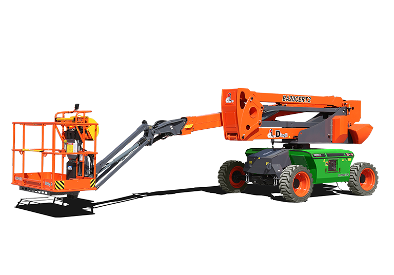 Imagem real de fabricante da plataforma articulada Dingli BA20CERT2