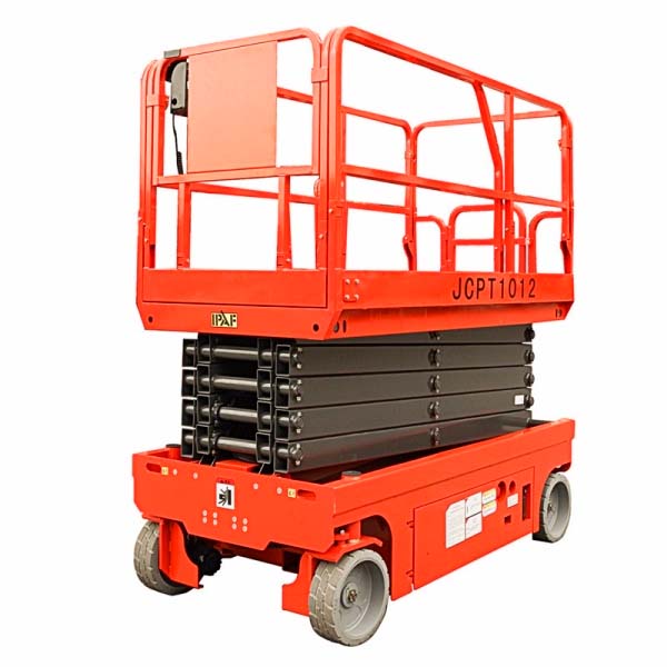 Plataforma Tesoura Elétrica Dingli JCPT1012 - Locação em São Paulo - Altura 10m - Plataforma Ampla 450kg